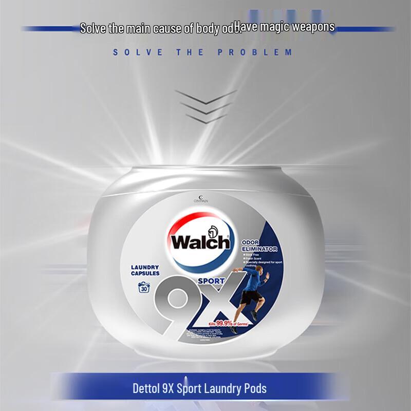 Walch 9X Antibacterial Laundry Pods