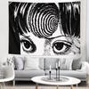 1pc Dark MangaStyle Eye Pattern Polyester Tapestry 2D Printed AllSeason Festive BedroomLiving Room Wall Decor Ideal for G