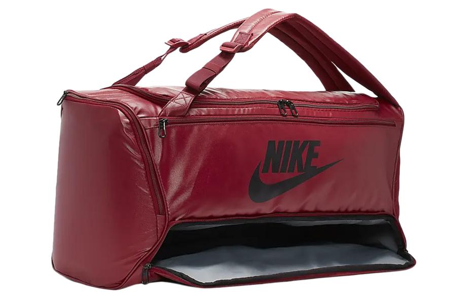 Men's Bag Nike Matte Leather Travel Bag, Handbag, Crossbody Bag, Gym Bag Unisex Red