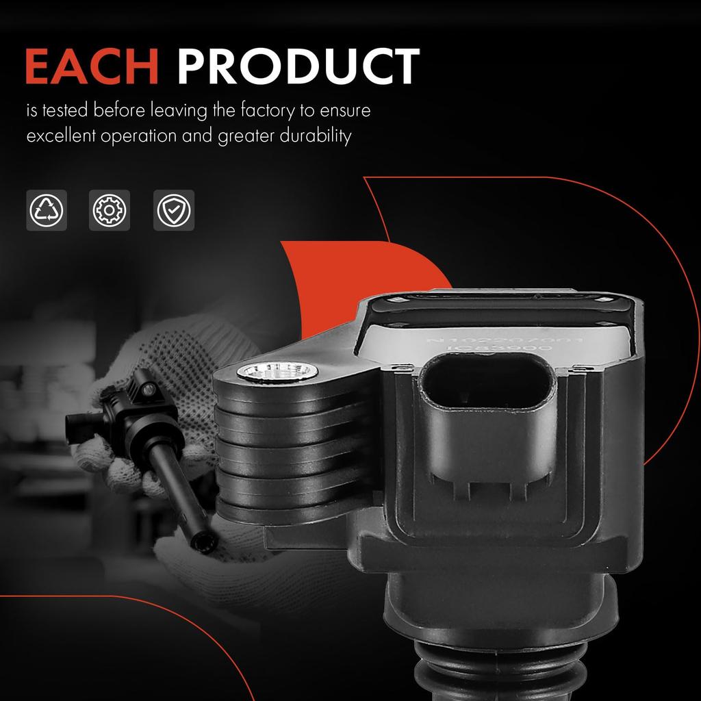 A-Premium Engine Ignition Coil Pack for Jeep Wrangler 2018-2019 Cherokee 2019-2020 & Alfa Romeo