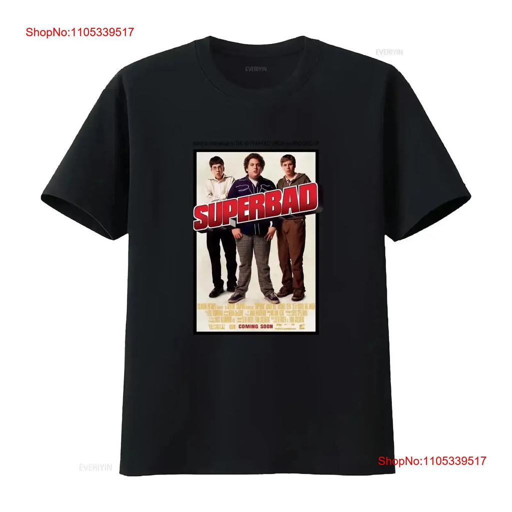 SuperBad Filmplakat Fan v2 T-Shirt vintage Gewaschen Weich Vielseitig Mann Leicht Designer-Stoff