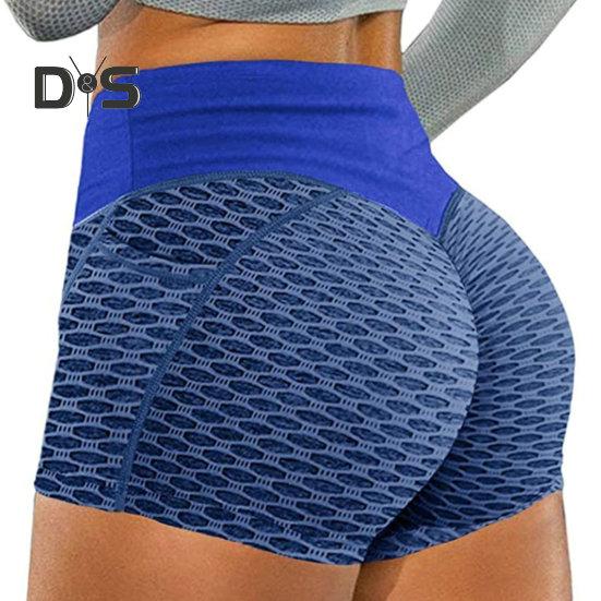 Weiche Fitness-Shorts, elastische, weiche Waben-Damen-Sommershorts