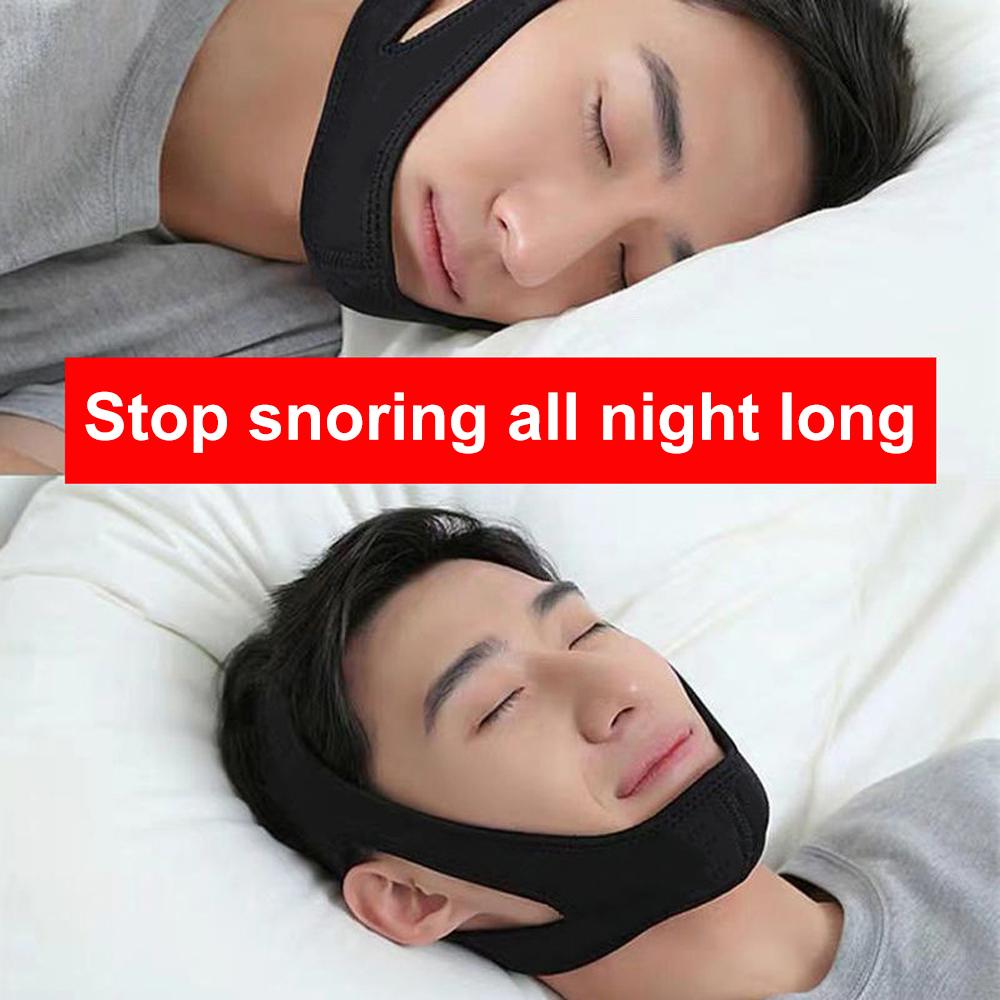 Anti Snoring Belt Triangular Chin Strap Mouth Guard Gifts for Women Men Better Breath Health Snore Stop Bandage Sleep Aid