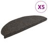 Self-adhesive Stair Treads 5 Pieces 65 X 21 X 4 Cm Semicircular Large