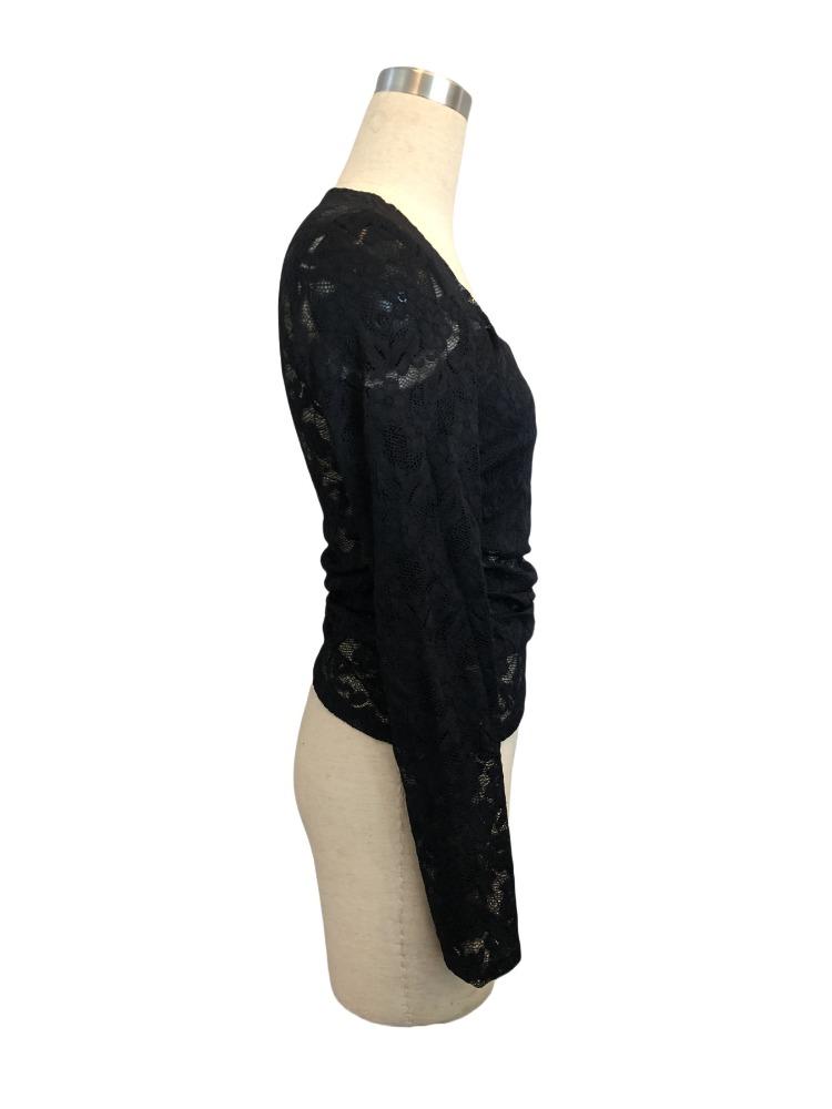 Women's Lace Floral Square Neck Ruffled Design Long-sleeved T-shirt Tops Women Versatile Closet Essential Fashion Items Shirt