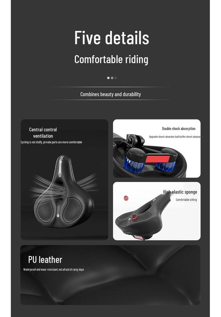 Ergonomischer Stoßabsorbierender Weicher Rennradsattel für Lange Fahrten
