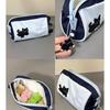 1 Piece Simplicity Cute Pencil Case Korean Fashion Black Cat Pencil Bag for Kids Boy Girl High Capacity Stationery Storage Bag