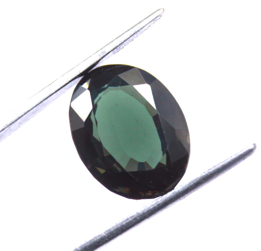 17.60 Carat Excellent Big Offer Green Alexandrite Oval Shape Russia Certified Gemstone SN577
