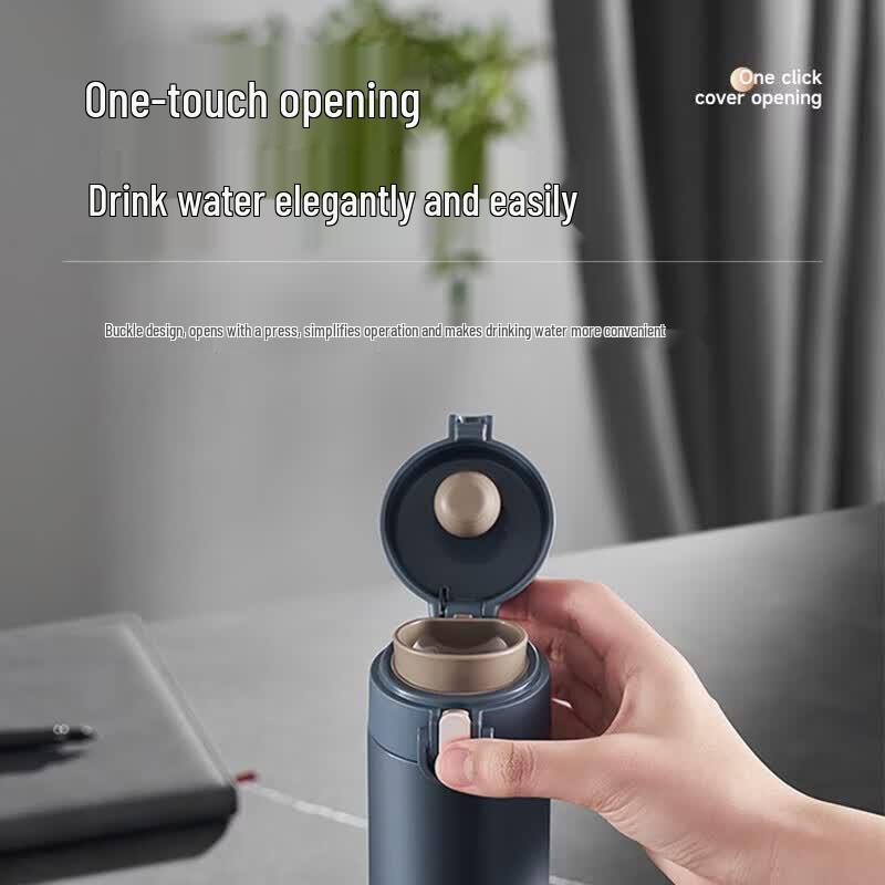 SUPOR Mu Series 450ml 316L Stainless Steel One-Touch Insulated Mug
