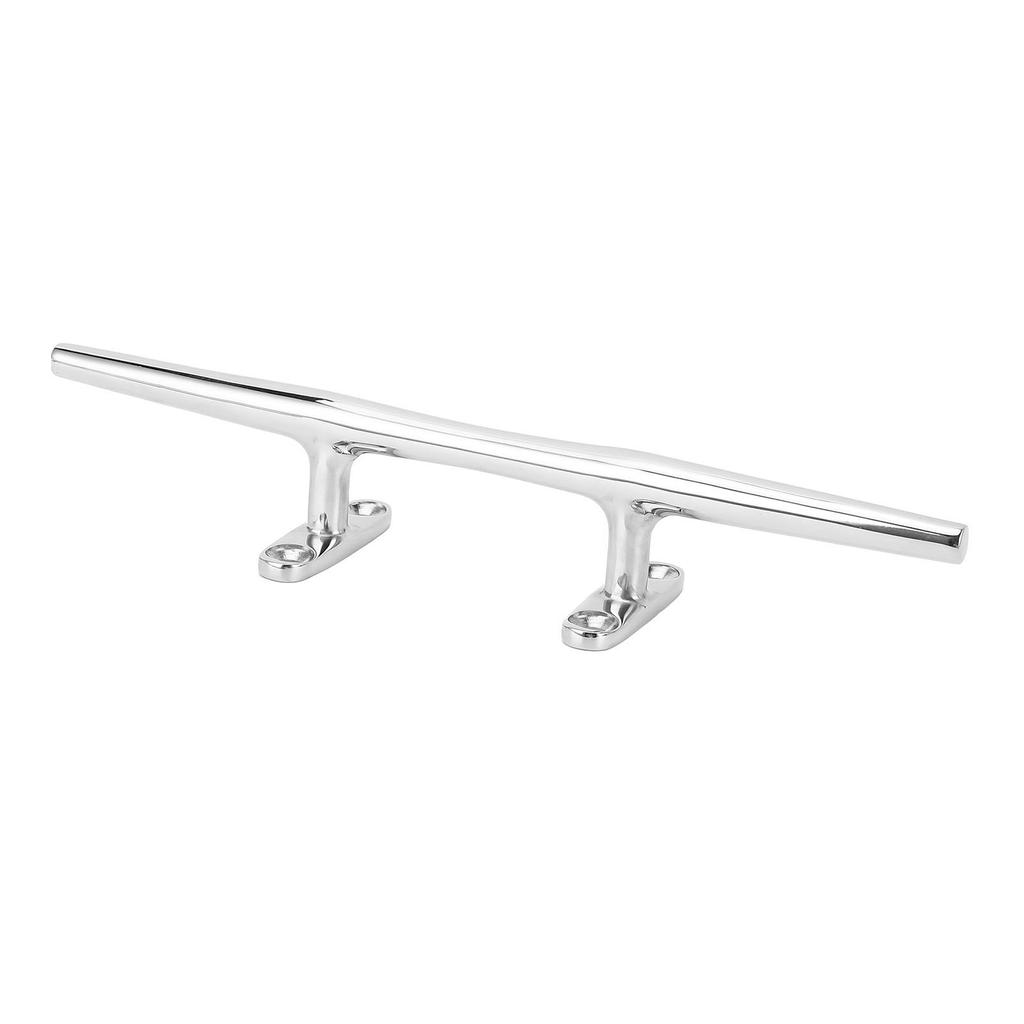 Boat Cleat 316 Stainless Steel High Polished 12in Round Marine Grade Rope Cleat for Yacht Speedboat 