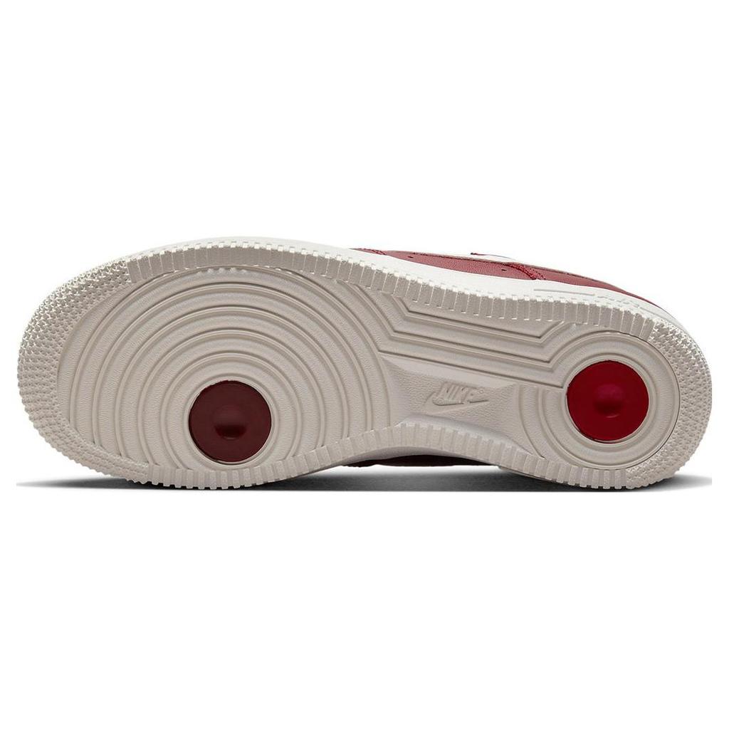 New Nike Air Force 1 Low '07 Premium History Of Logos Team Red Women's DZ5616-600