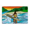 Its surfing Time Hawaii Vintage Ride The Wave Surfboard Ride Metal Wall Mural Plaques Customized Pub Decoration Tin Sign Poster