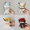 Mini Pocket-Meeting Small Bouquet Rose Sunflower Eternal Flower Artificial Flower Bouquet Gift Box Valentine Day Birthday Gift