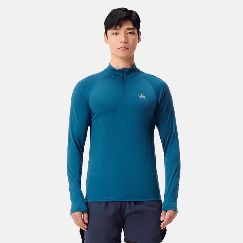 Pelliot Men's Outdoor Stand-Collar Long Sleeve T-Shirt