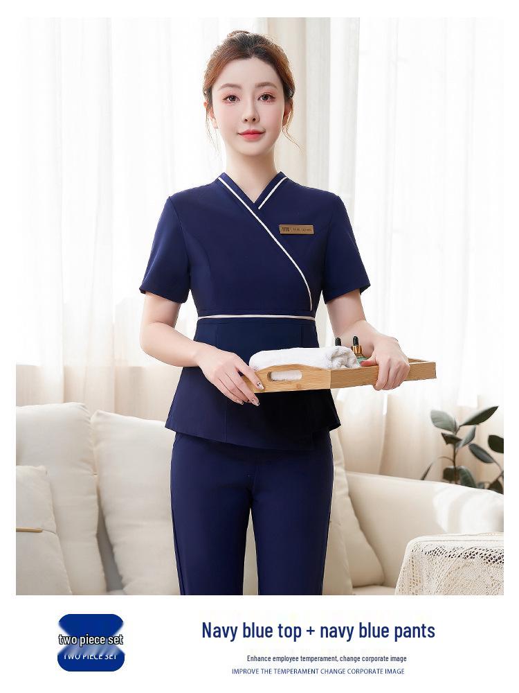 Women's High-End Salon & Spa Uniform - Spring/Summer Technician Workwear