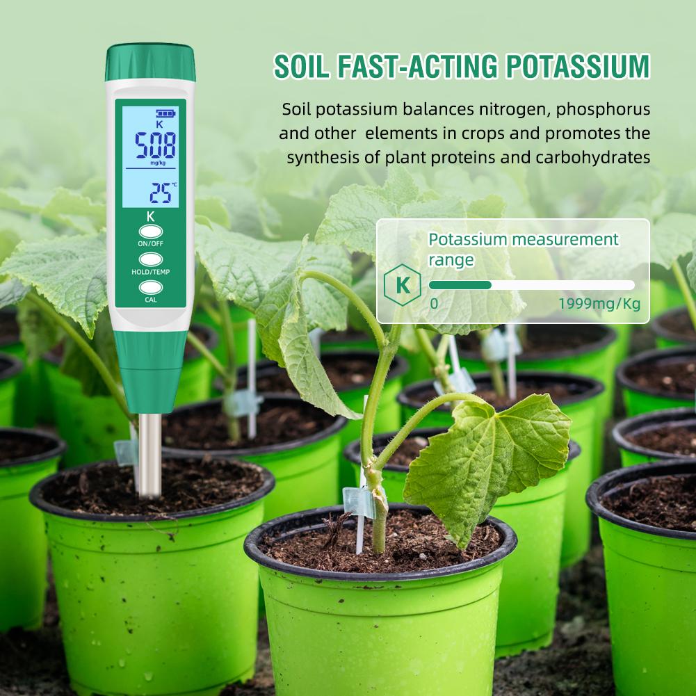 Digital Soil Nitrogen Tester Rapid N/P/K Fertility Analyzer Portable Soil Meter For Agriculture Farm Garden Fertilizer Testing