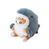 Creative Cartoon Shark Cat Plush Soft Stuffed Animal Doll For Baby Cute Peluche Kids Birthday Christmas Gift