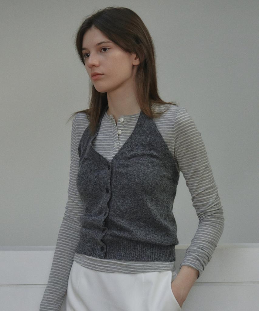 ELLIOTI Zenia Wool Tencel Stripe Ts_4Color