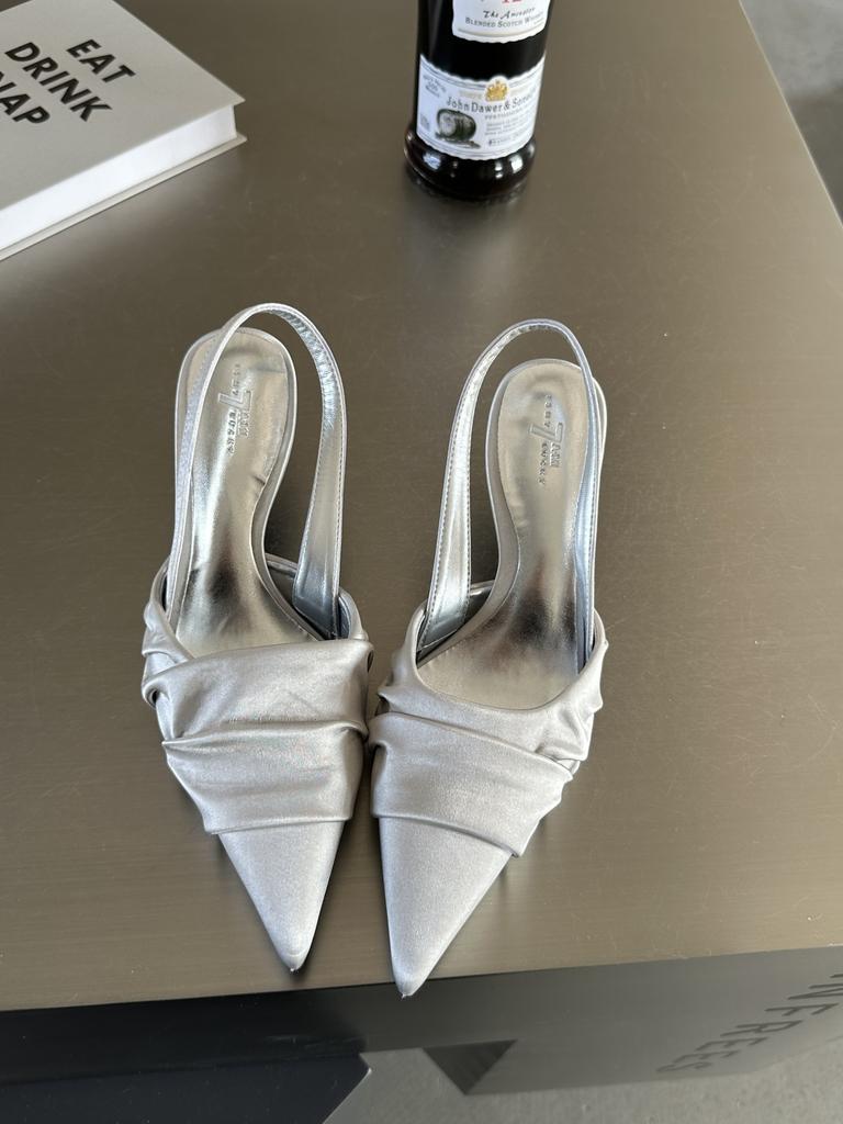 2026 Summer High Heel Women Sandals Fashion Pointed Toe Singbacks Shoes Design Style Banquet Party Sandalias Shoes