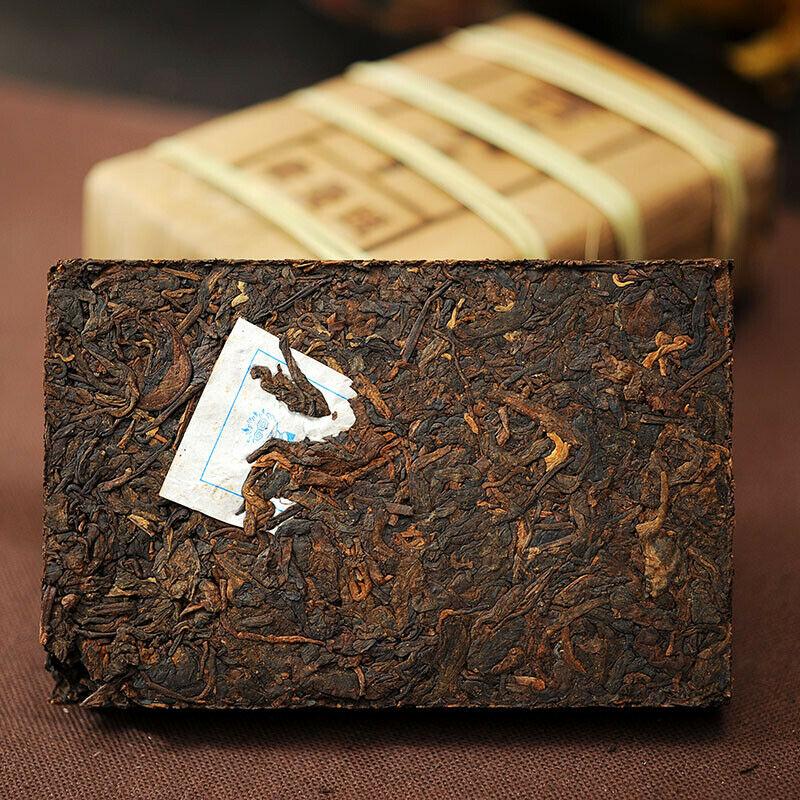 PU'ER TEA Lao Man E Pu-erh Tea Brick 2018 500g Ripe Puer Pu'er Shu Tea