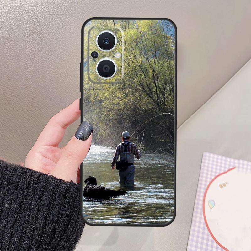 Hunting Animal and Fishing Man Funda For OPPO Reno 14 10 11 12 13 Pro 12F 11F 13F 14F 7 8 Lite OPPO Find X9 X8 X6 Pro Case
