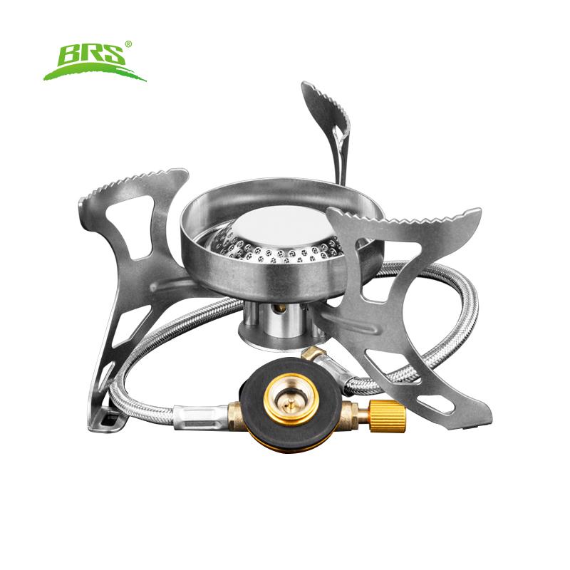 

BRS-51 Portable Gas Burner Tableware for Camping Gas Adapter Converter Burner Windshield Cool Camping Gear Camping Gear
