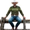 Men's Basic Long Sleeve Button Front Cardigan Shirt with Two Pockets for Casual Everyday Wear