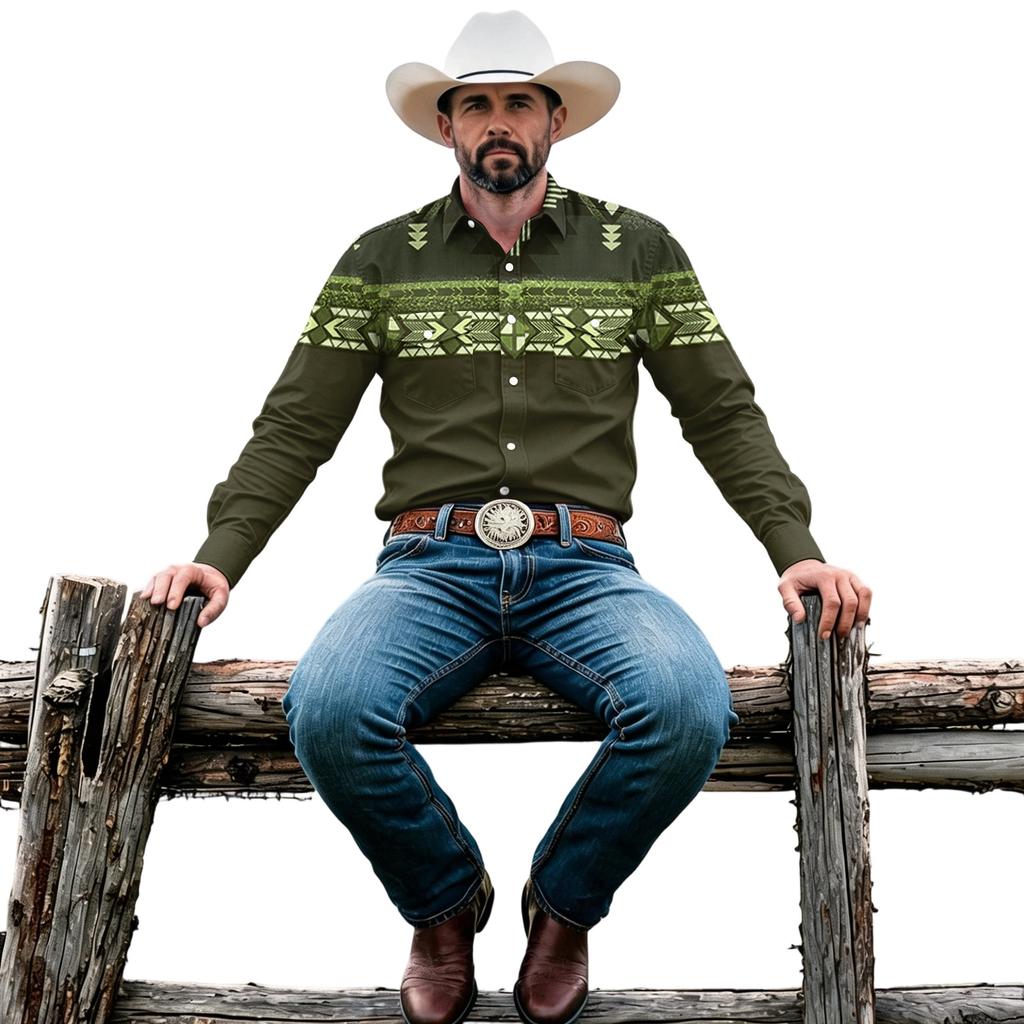 Men's Basic Long Sleeve Button Front Cardigan Shirt with Two Pockets for Casual Everyday Wear