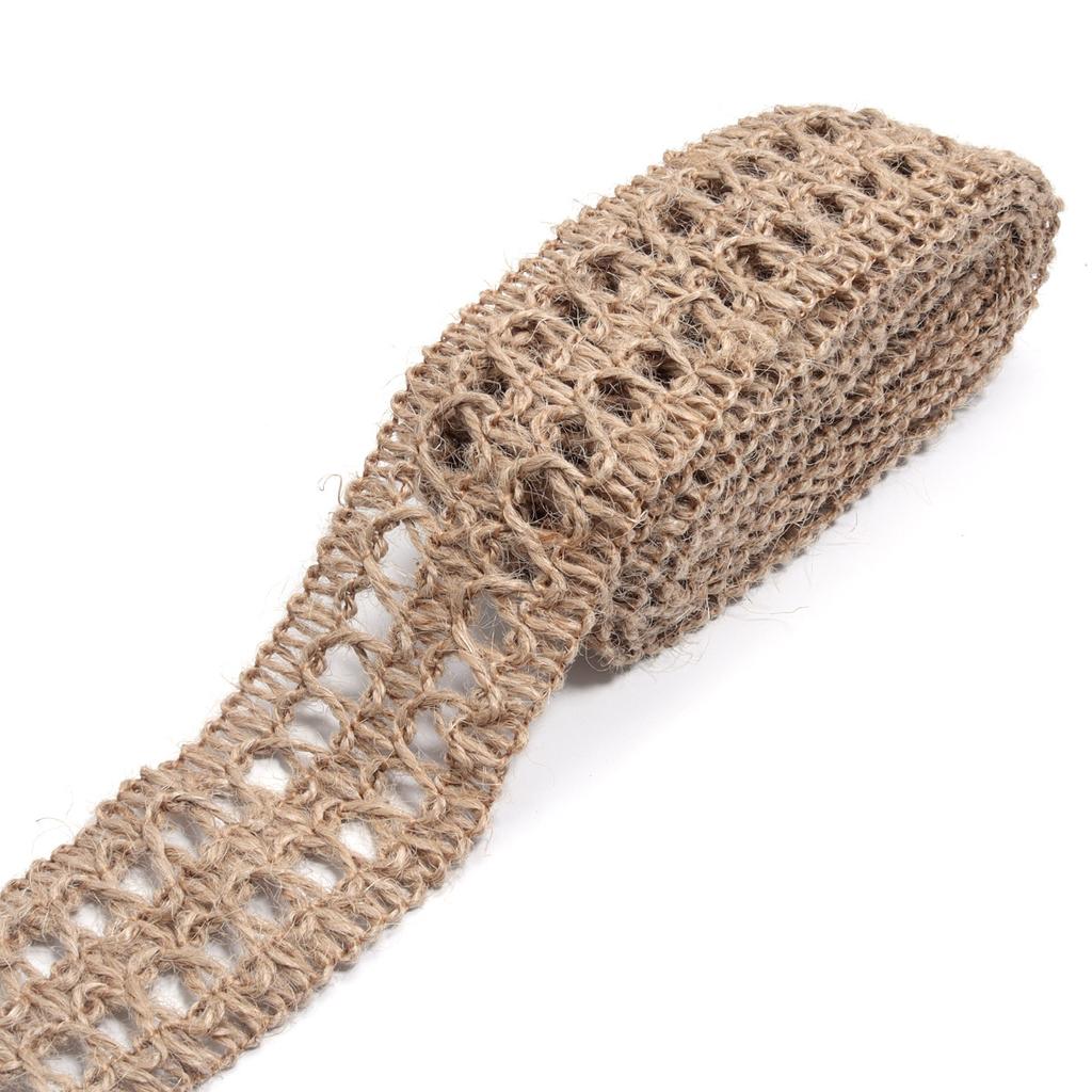 Jute Gewebtes Hanfseil Gurtband Kleidung, Schuhe und Hüte Accessoires, Dekorative Accessoires, Handgemachte DIY Geschenkverpackungsbox Dekoration