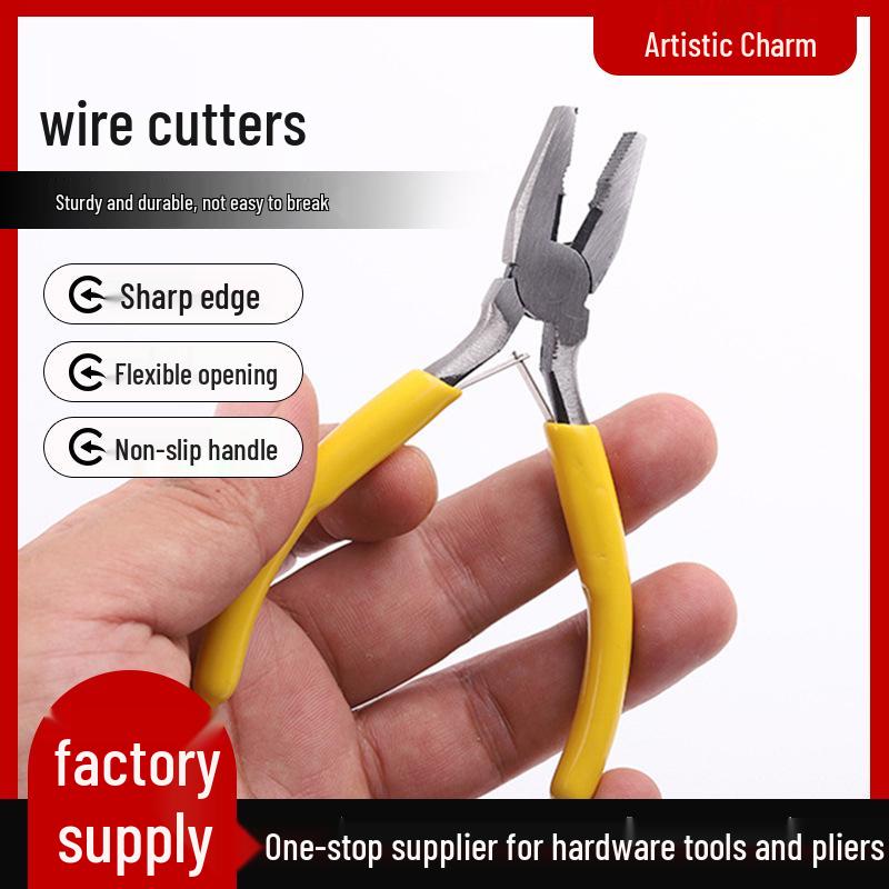 4.5-inch Multi-Functional Electrician Pliers - High Carbon Steel Wire Cutters