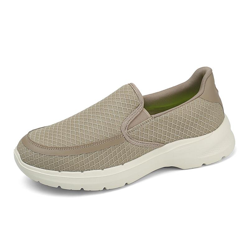

Fashion Breathable Men s Slip on Flats Leisure Walk Summer Men Casual Shoes Outdoor Male Mesh Shoes Non-Slip Handmade Loafers Moccasins 45 хаки