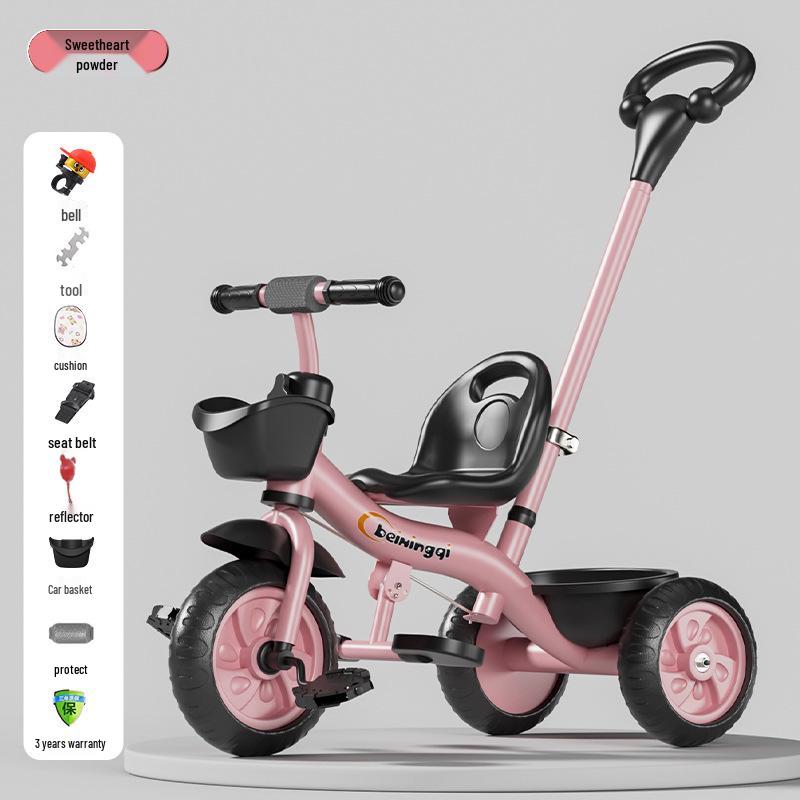 Children's Tricycle & Stroller: Infant Toddler Pedal and Walker