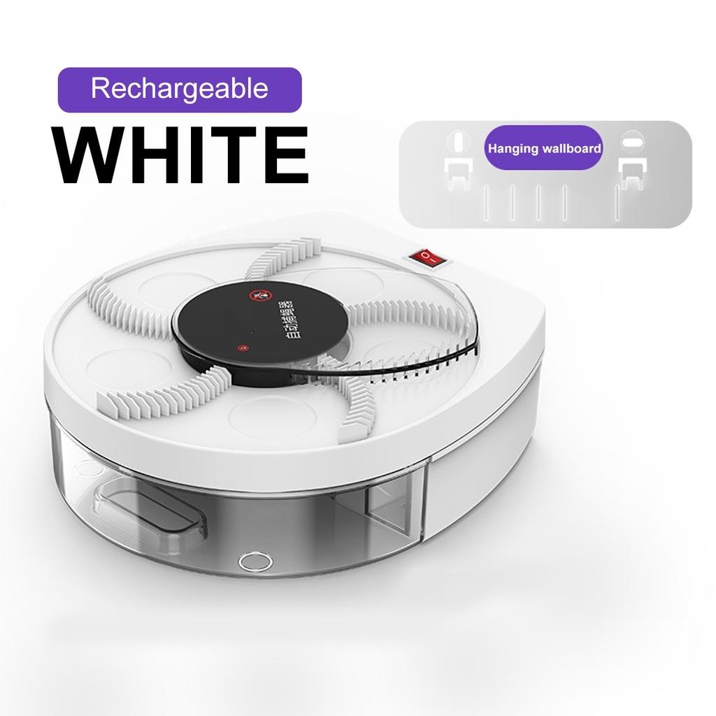 

Черный/Белый Настенный USB Перезаряжаемый Ловец Мух Автоматический Ловец Вредителей Убийца Мух Электрическая Ловушка для Мух Отпугиватель Насекомых Вредителей Контроль Ловец белый