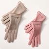 Gloves Winter Women Plus Cashmere Warm Wool Gloves Driving Outdoor Use Riding Screen Stylish Cashmere Gloves