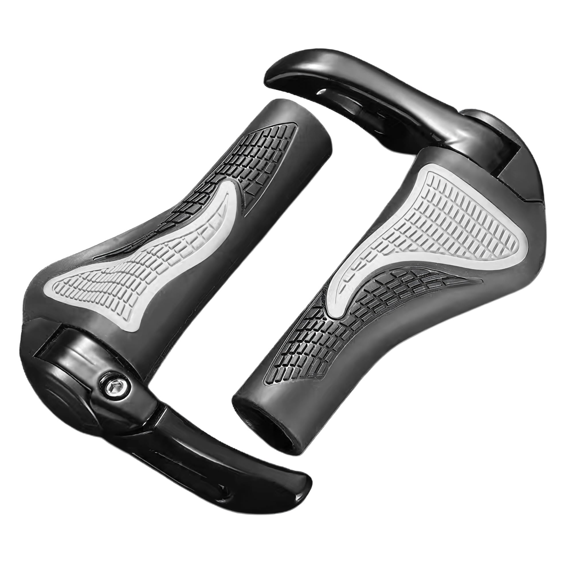 

Archnote Bicycle Cross Bike/Mountain Bike Ergonomic Handlebar Grips, MTB, Cow Horn Rubber, 22.2mm, Black