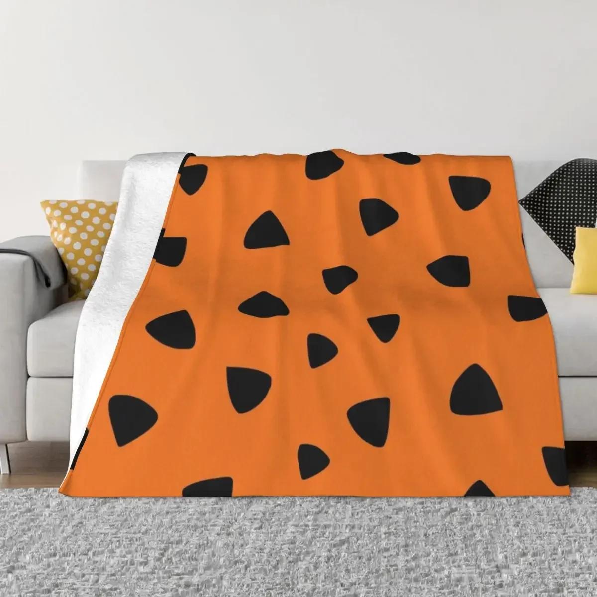 Flintstones Texture Throw Blanket Vintage теплое зимнее одеяло плед одеяла для кроватей тонкое одеяло банан рыба 30x40in