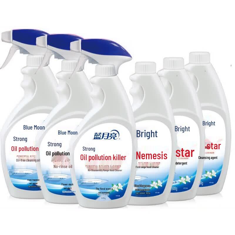 Blue Moon Powerful Oil Cleaner & Range Hood Degreaser Set
