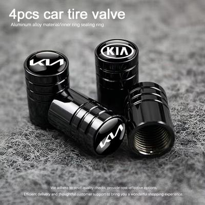 4pcs Car Tire Valve Caps Anti Rust Dustproof Covers For Sportage Seltos Sorento K3 K4 Soul Carnival EV6 EV9 Carnival K5 EV5