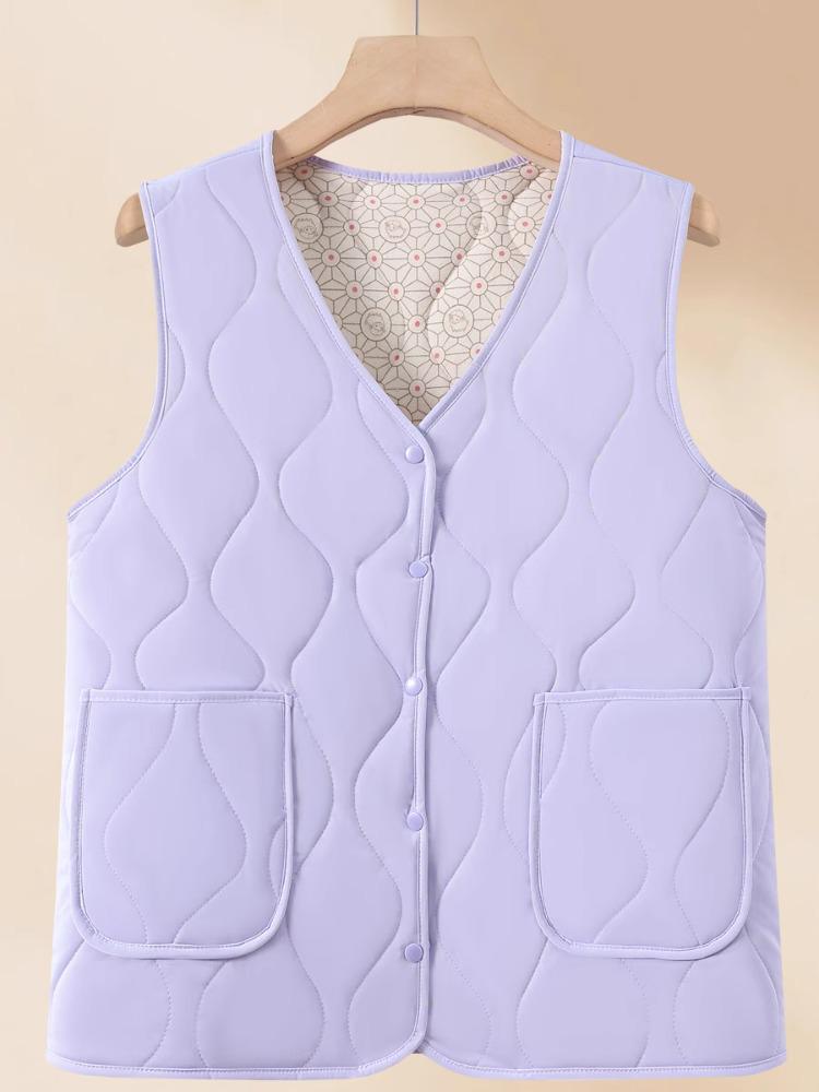 Women's Thickened Cape Vest for Autumn/Winter 2025 - Stylish and Warm for Middle-Aged and Elderly