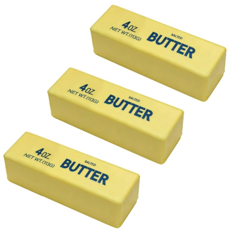 Butter Stick Squishy Fidget Toys Funny Squeeze Elastic Cheese Toy Unzip Slow Rise Squeeze Prank Children's Birthday Gift