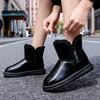 Fleece, Thickened Warm and Cold-resistant Northeast Cotton Shoes, New Leather Waterproof and Non-slip Snow Boots for Women In Winter 2025