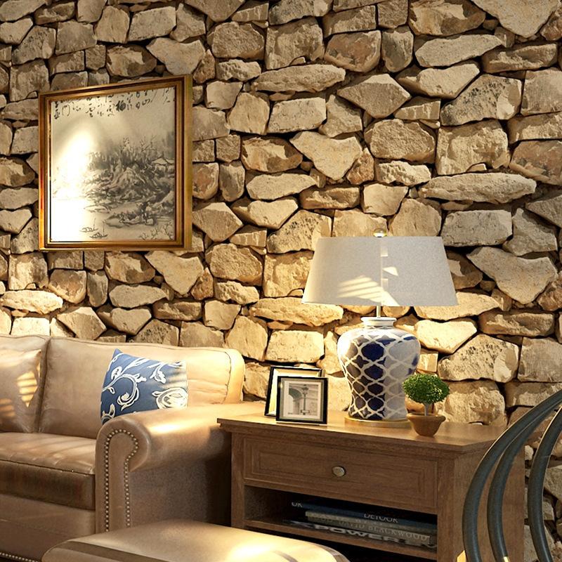 Brick Wallpaper Roll Rustic Vintage Papel De Parede Vinyl PVC Retro Industrial Loft Wall Washable Home Decor