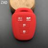ZAD 4 Button Silicone car Key Cover Holder case set For Toyota 2012 2013 2014 Camry Corolla Highlander 4 buttons remote key case