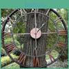 Vintage Wall Metal Clock With Roman Dial Living Room Decor Outdoor Clock Garden