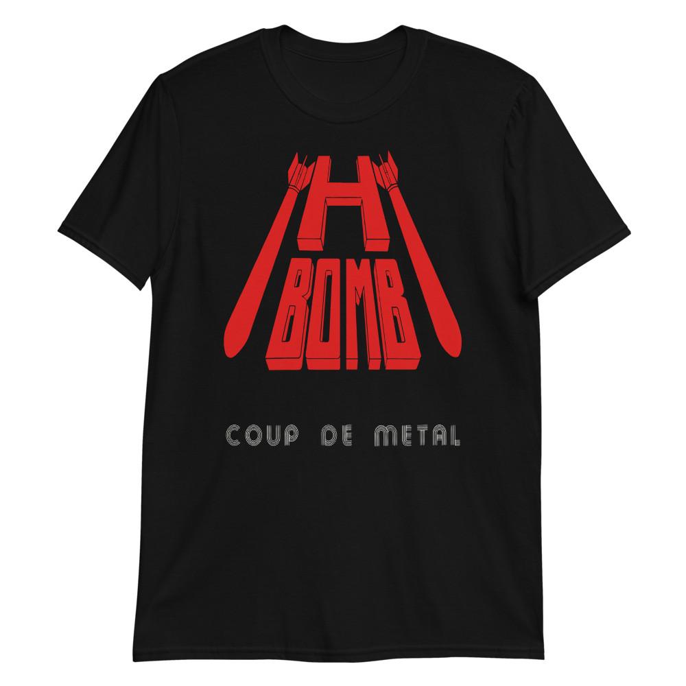 H-BOMB shirt HEAVY METAL NWOBHM FRENCH METAL 80s vintage L