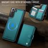 For Samsung Galaxy S22 5G Case JEEHOOD J09 RFID Blocking Card Holder Leather Back Phone Cover Magnetic Case