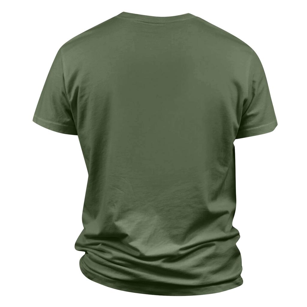 Men's Popular T-shirt Printed Round Neck Short Sleeve T-shirt