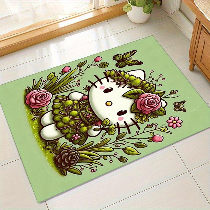 

1 шт. Коврик Hello Kitty Garden Party - Идеально подходит для любой комнаты, ковер для офиса, уличный коврик, подарок для декора дома Ideaz145 60cm by 90cm