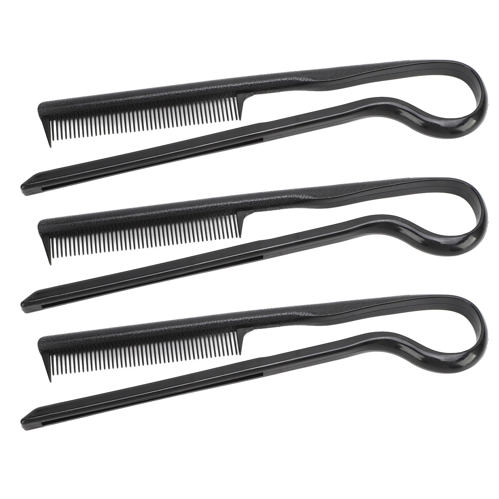 

10 шт. V-образная расческа для укладки волос, пластиковая круглая зубчатая термостойкая расческа для выпрямления волос