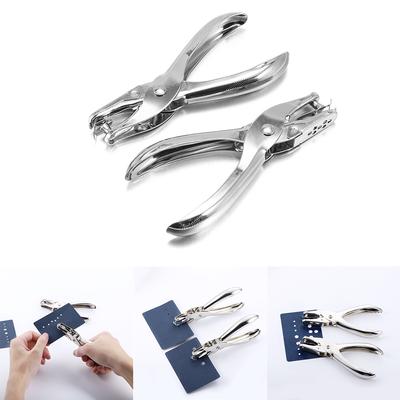 1 Pcs Metal Hand Paper Punch Craft Sheet Single Hole Puncher For Earring Necklace Scrapbooking Punches Materials 3/6mm Hole Size